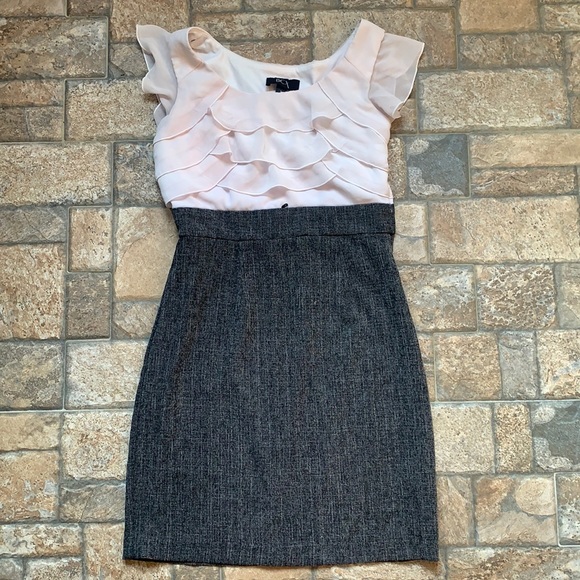 BCX Dresses & Skirts - Black & White BCX Ruffled Dress